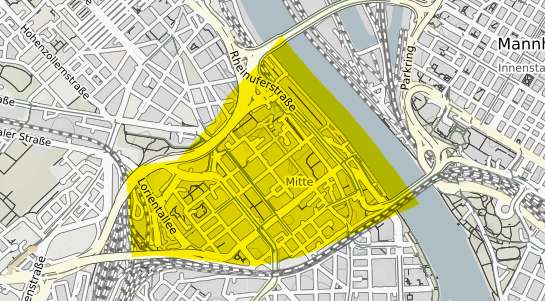 Immobilienpreisekarte Ludwigshafen am Rhein Mitte